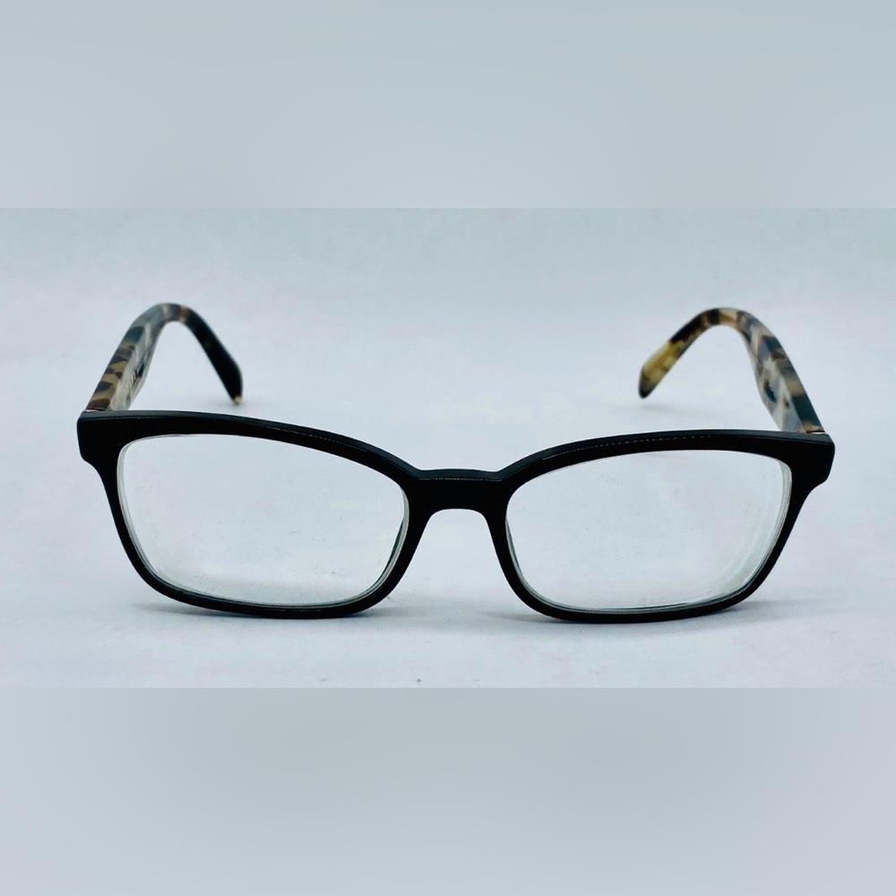 Authentic Prada VPR 18T Eyeglasses Black Havana Tortoise w/ Case Certified - Picture 7 of 8